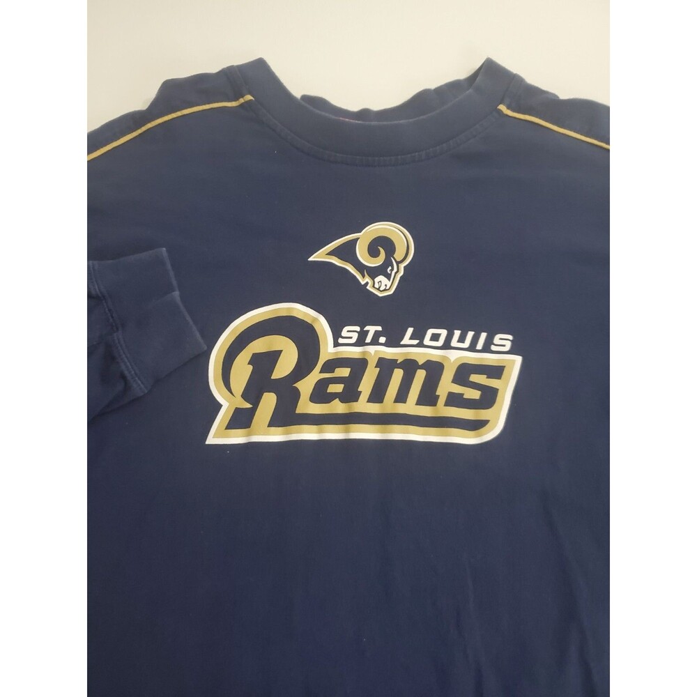 NFL Men's Long Sleeve St. Louis. Rams Pullover Casual Shirt, L